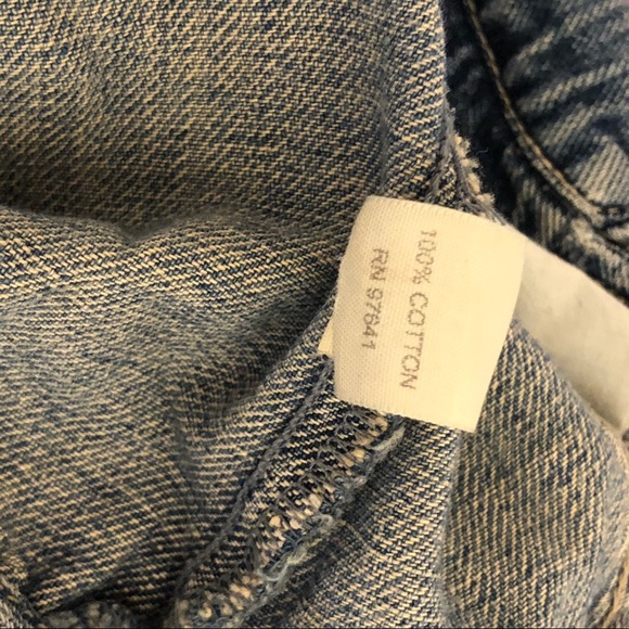 J Jill Denim Jean Jacket Medium Ruffle Trim - Picture 7 of 7